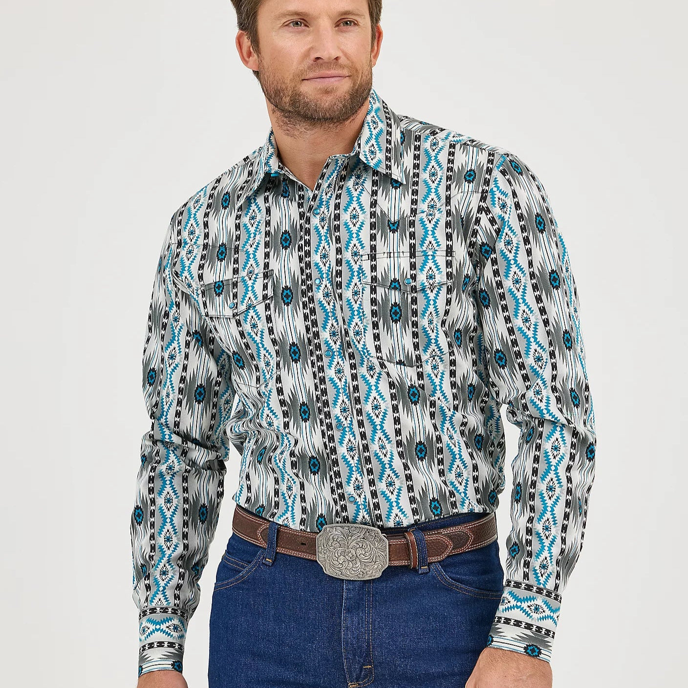 Blue/Grey Checotah | Wrangler Mens