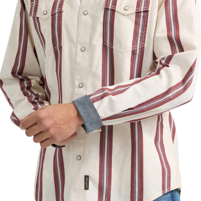 White Retro Stripe | Wrangler Mens