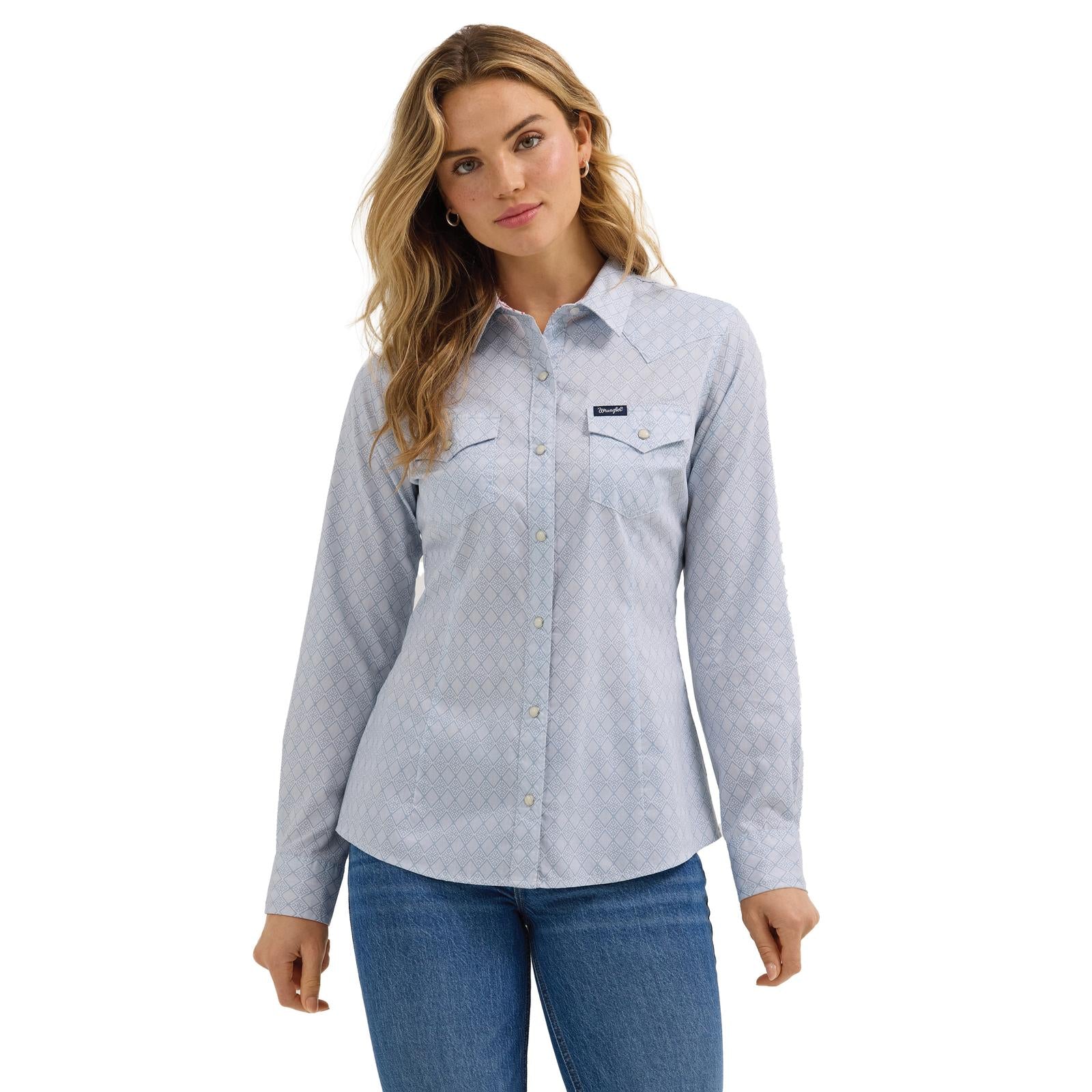 Wrangler Women's Retro Americana Shirt Blue