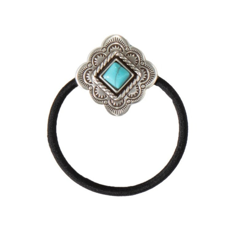 Diamond Turquoise Hair Tie