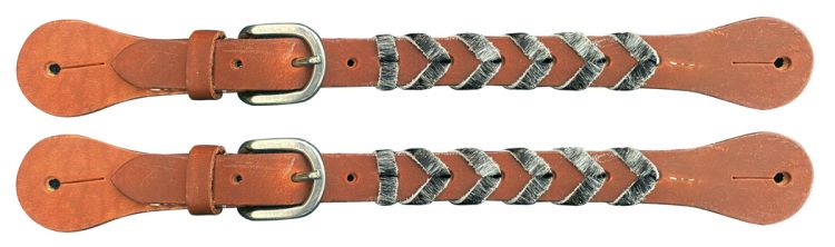 Cowhide Laced Spur Strap