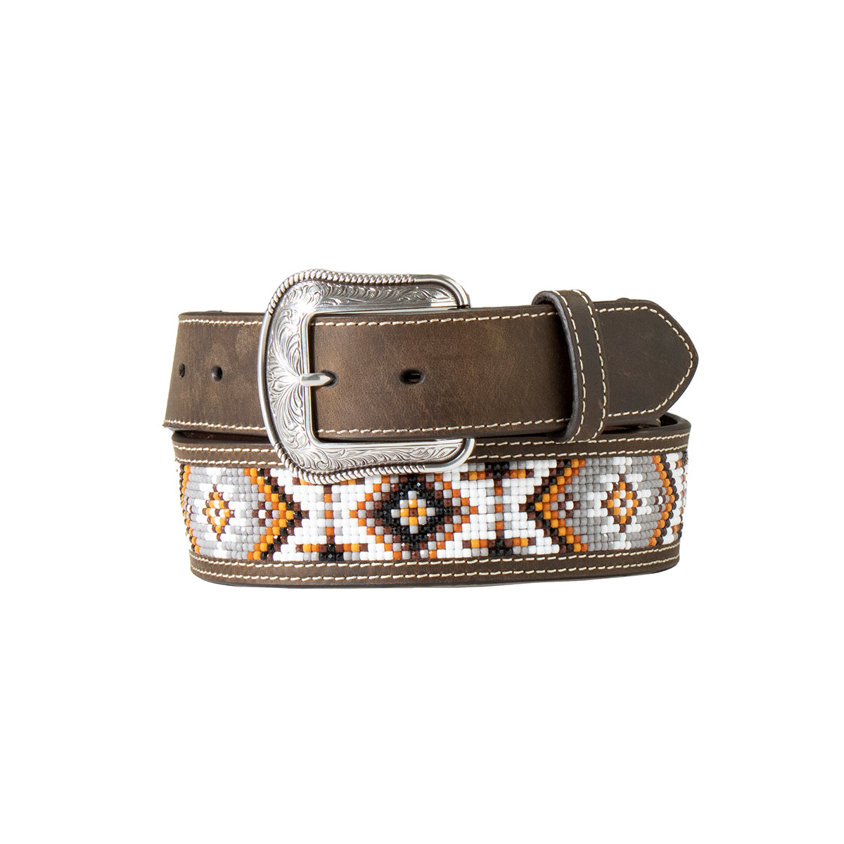 Beaded Inlay Belt | 3D Mens
