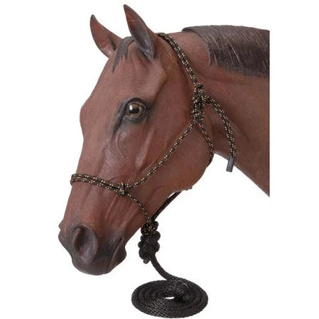 Tan/Black Rope Halter