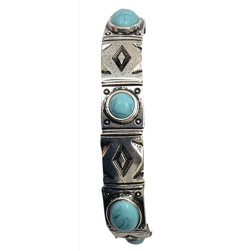 Silver Aztec Bracelet