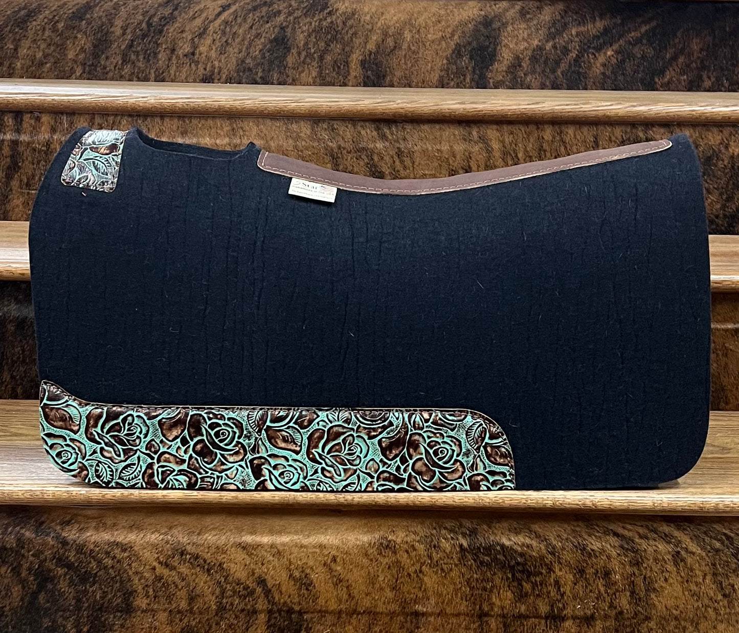 7/8" Black Turquoise Brown 30x28