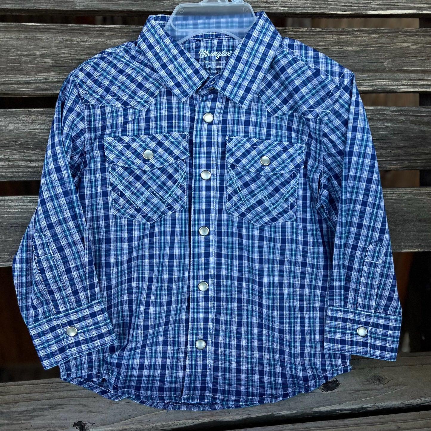 Blue Plaid | Wrangler Infant