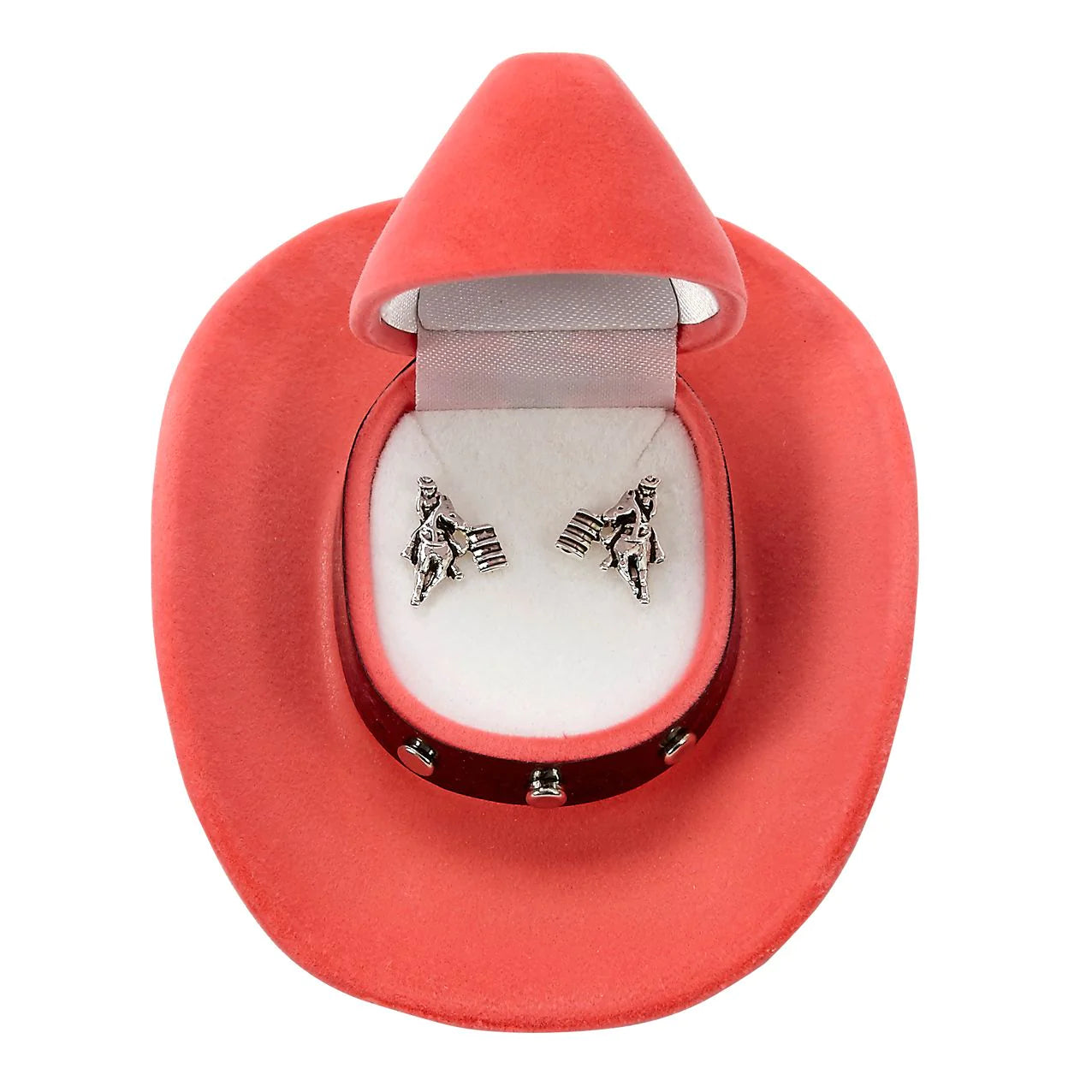 Silver Barrel Racer Earrings