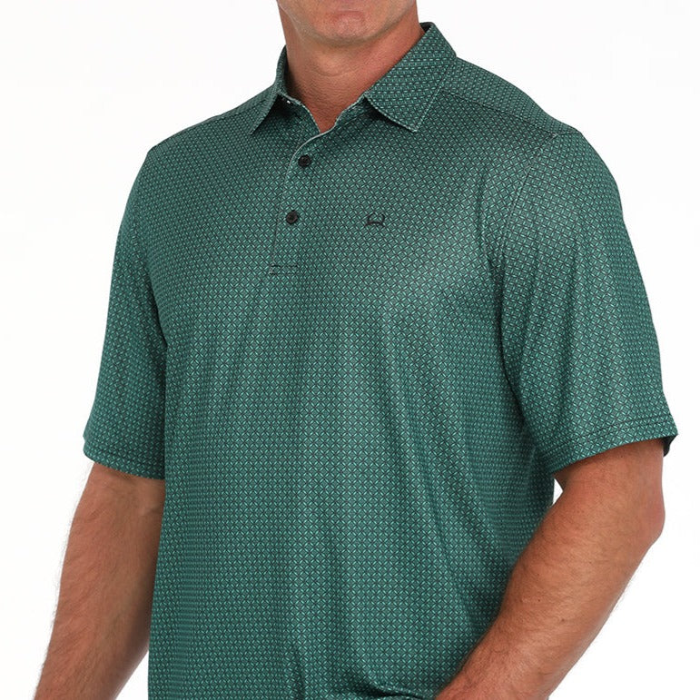 Green Geo Polo | Cinch Mens