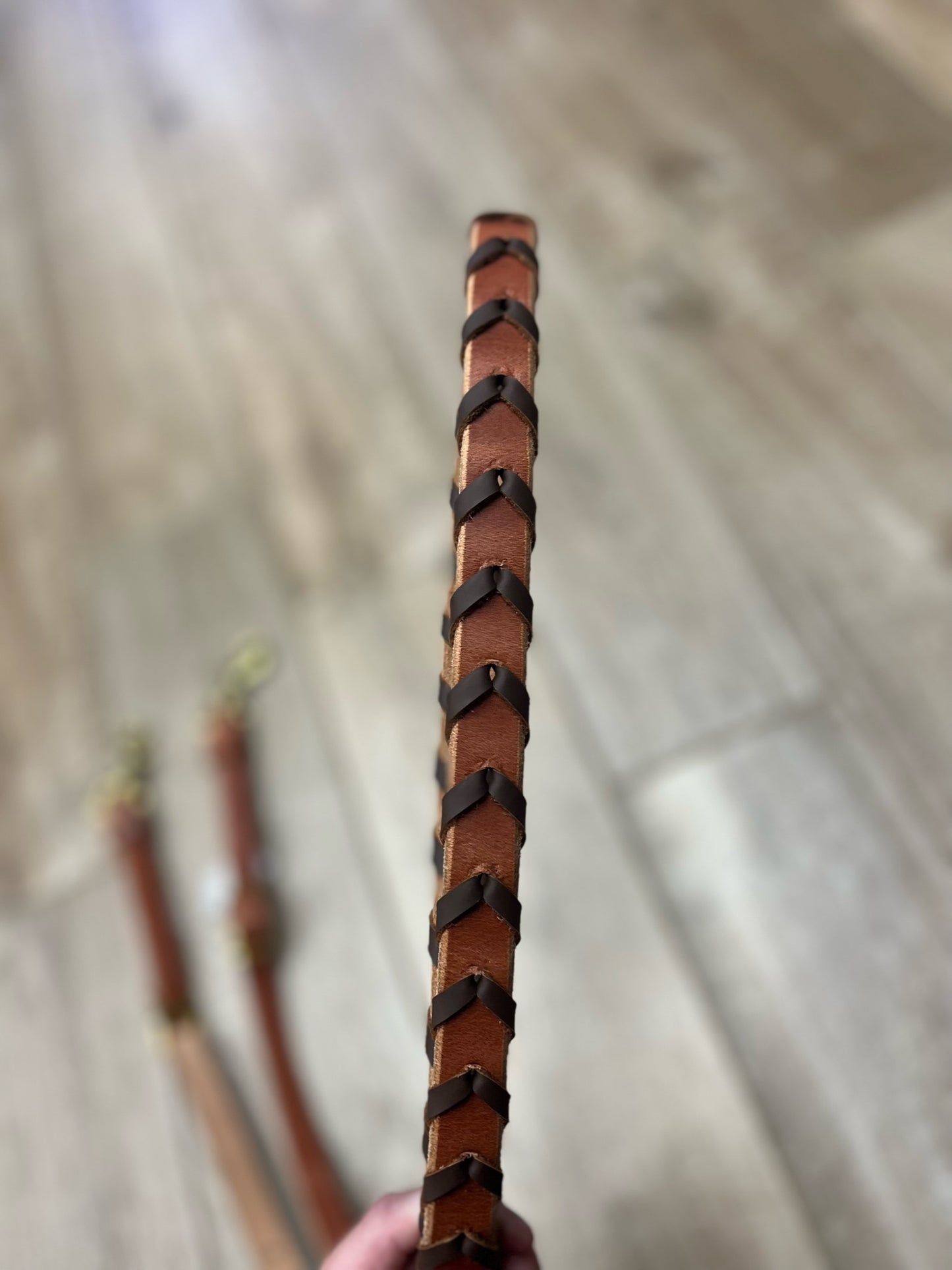 Leather Laced Barrel Reins