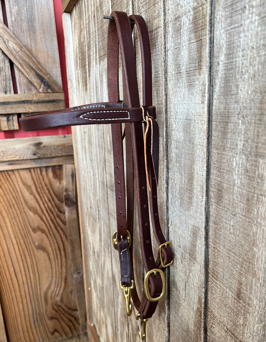Hot Oil Headstall With Snaps