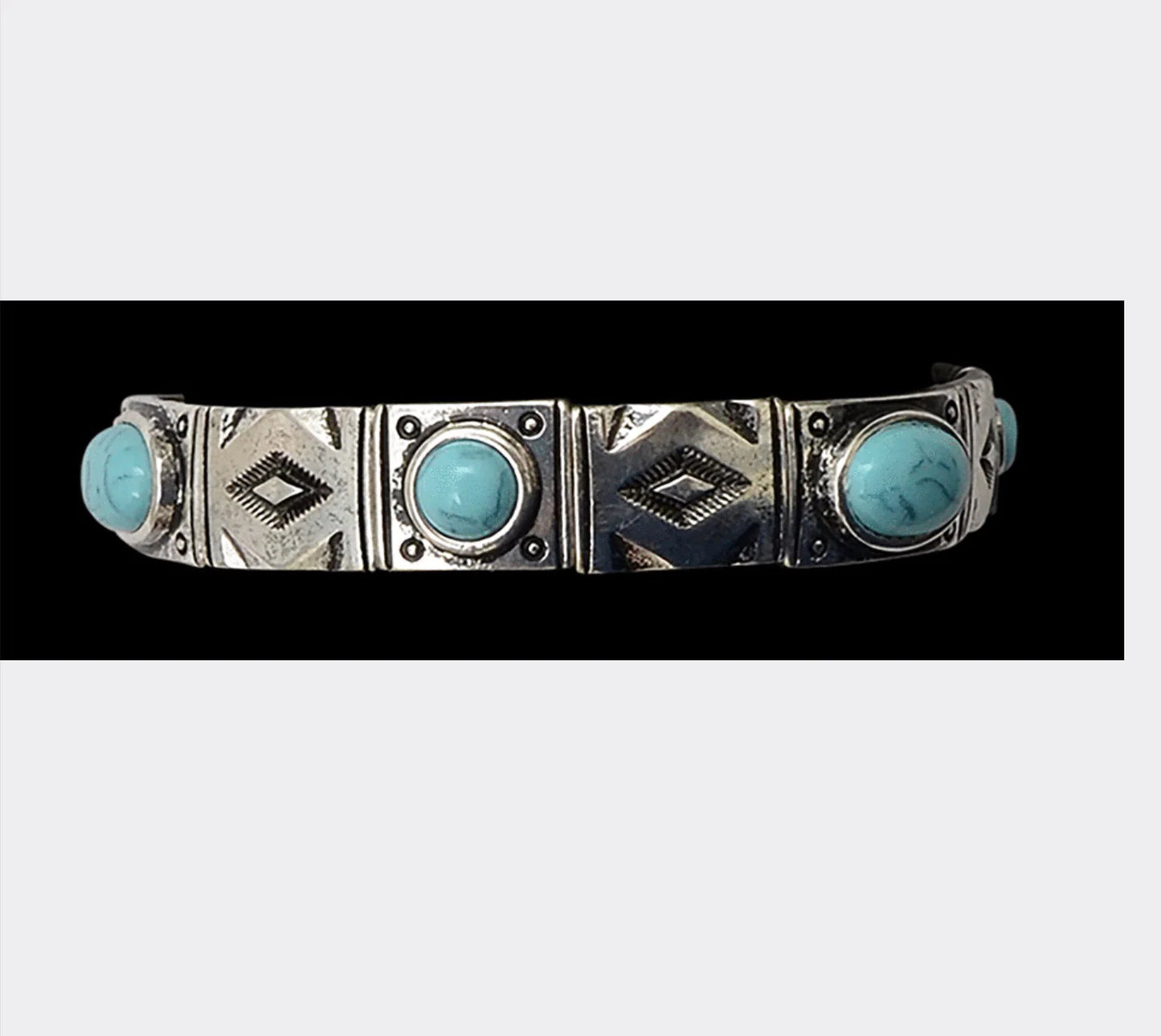 Silver Aztec Bracelet