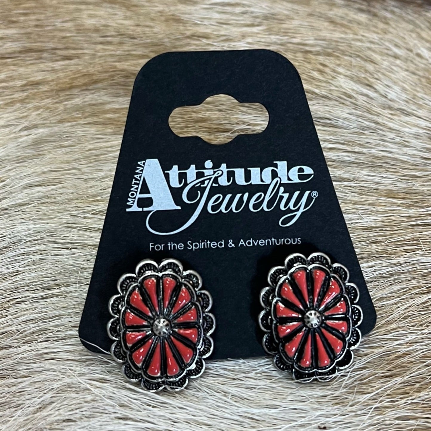 Scarlet Blossoms Earrings