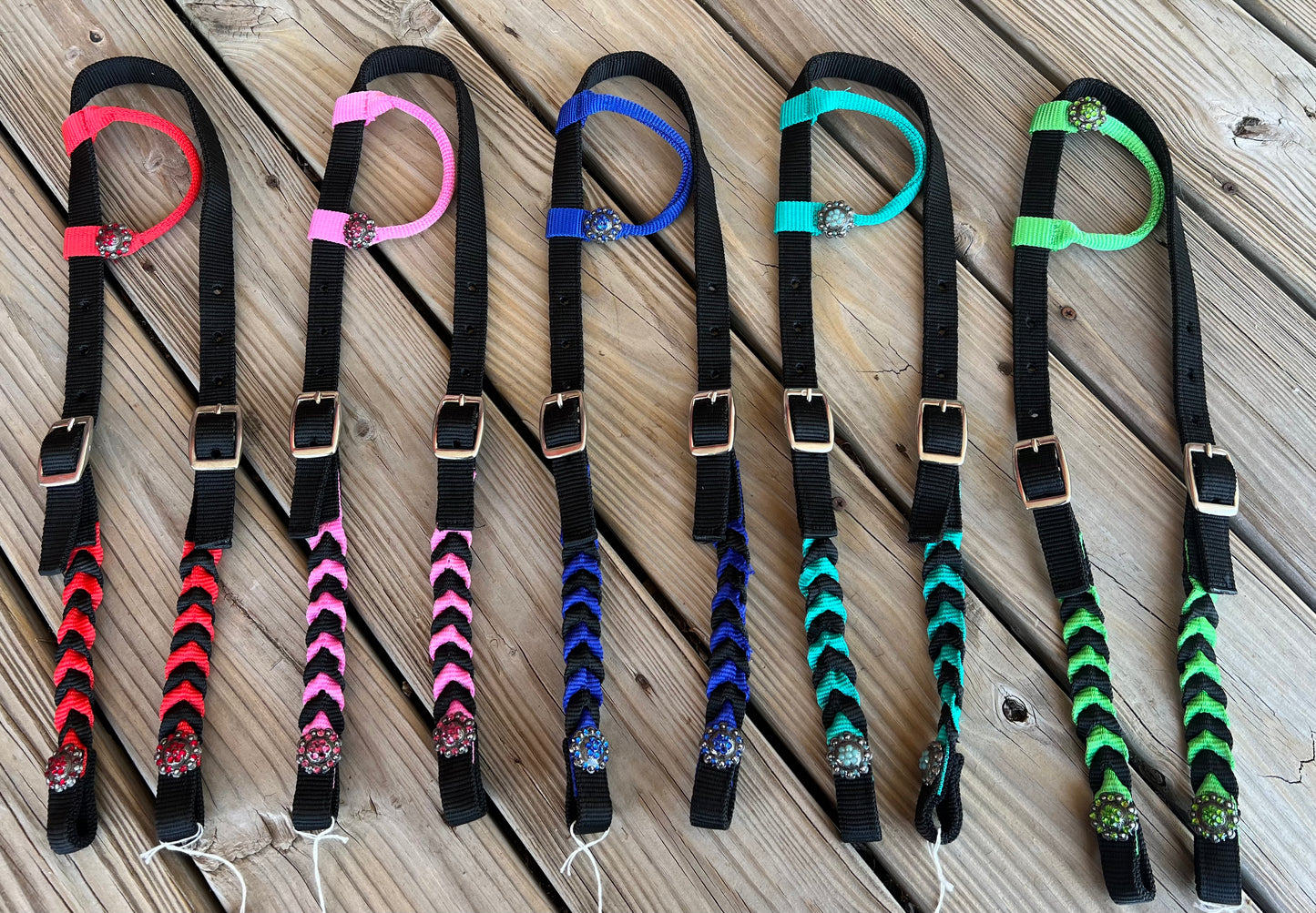 Braided Nylon One Ear Headstall