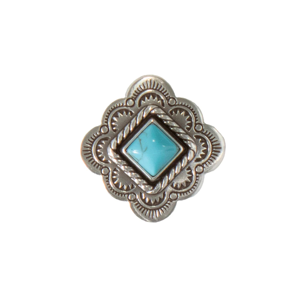 Diamond Turquoise Scarf Slide