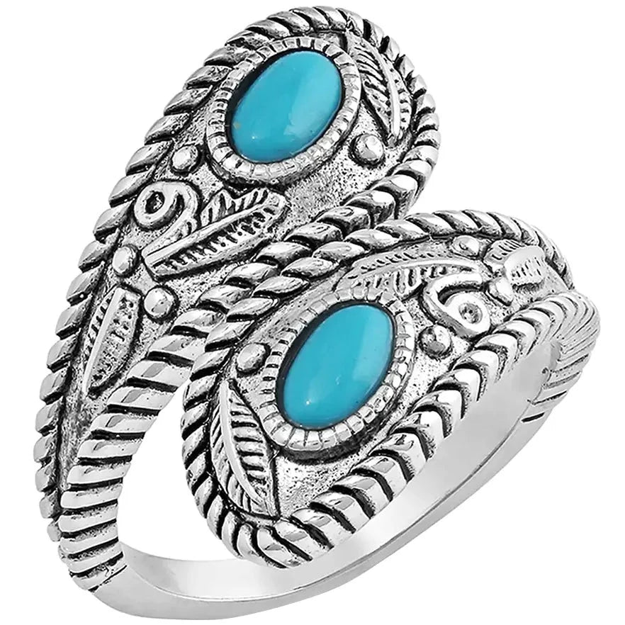 Turquoise Filigree Open Ring: A Stunning Accessory for Every Occasion