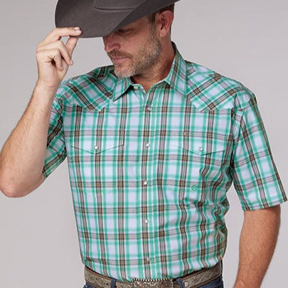 Teal Plaid | Roper Mens