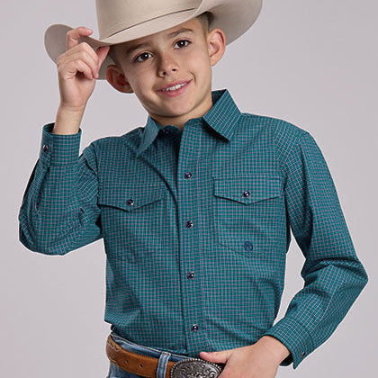 Amarillo Green Plaid | Roper Boys
