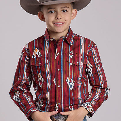Red Vintage Stripe | Roper Boys