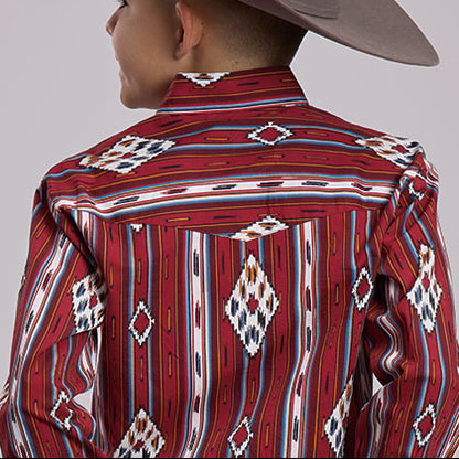 Red Vintage Stripe | Roper Boys