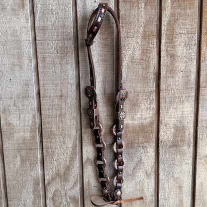 Copper Ring One Ear Headstall