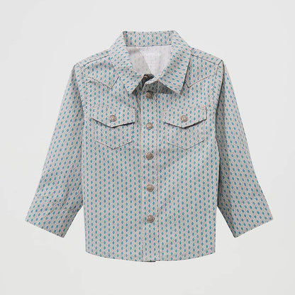 Grey/Blue Print | Wrangler Boy