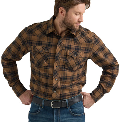 Brown Flannel | Wrangler Mens