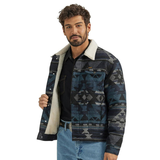 Blue Plaid Shacket | Wrangler Mens