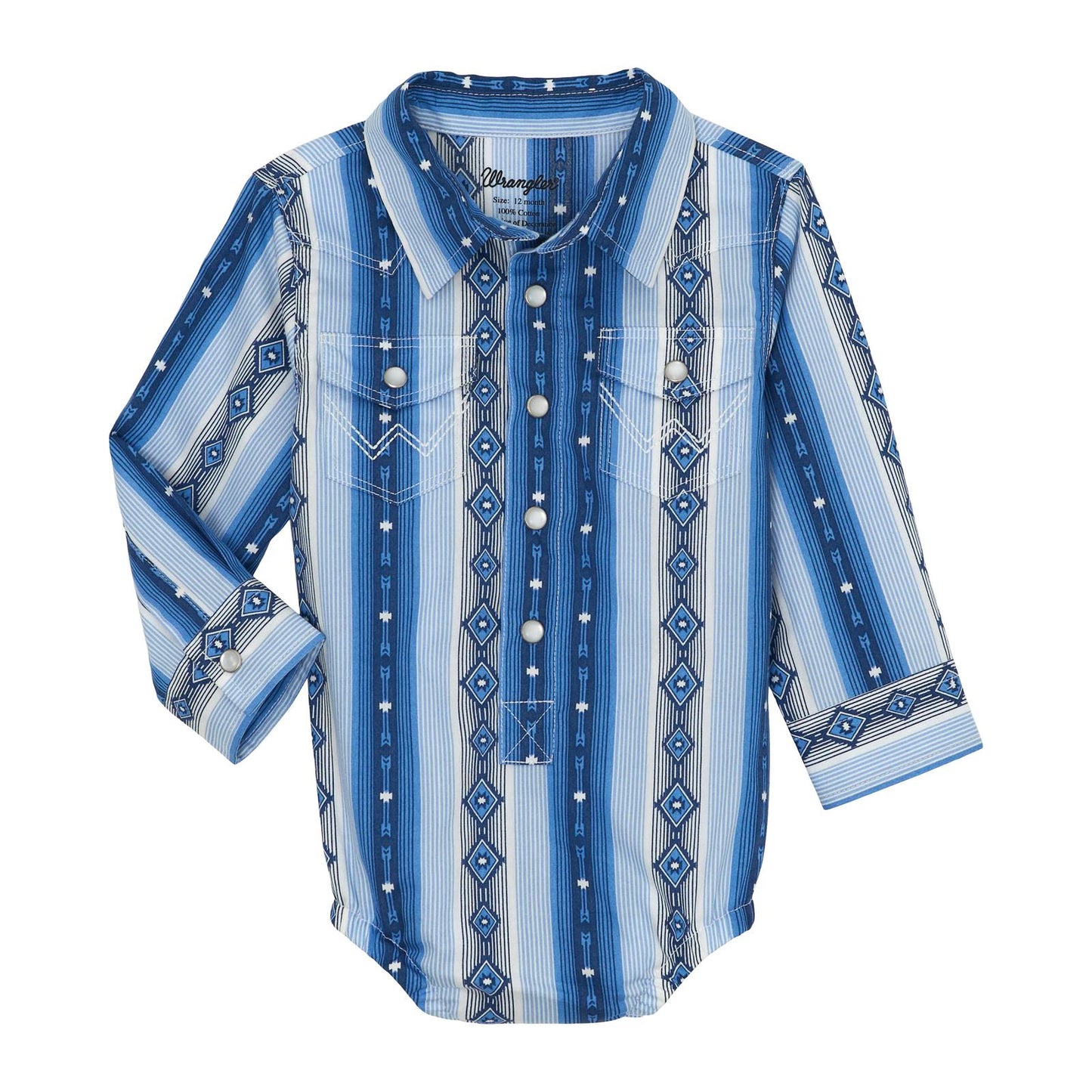 Blue Checotah Print | Wrangler Infant