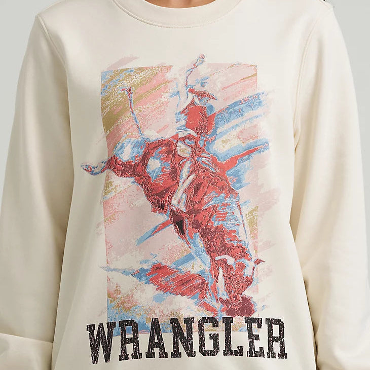 Bucking Pastelly Sweatshirt | Wrangler Womens