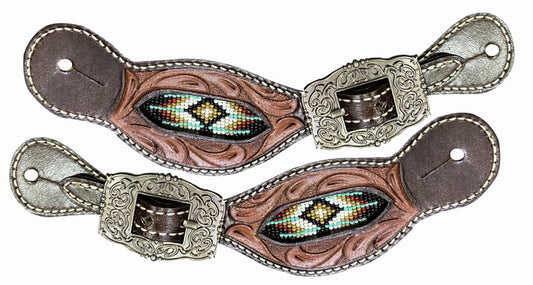 Beaded Shaped Spur Straps