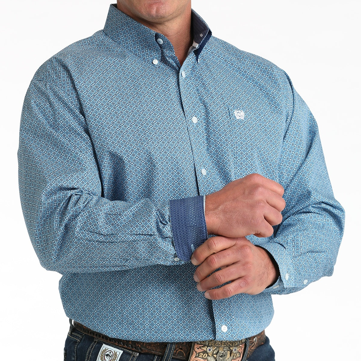 Blue Diamond Print | Cinch Mens