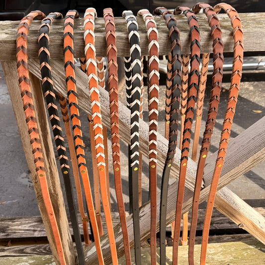 Leather Laced Barrel Reins