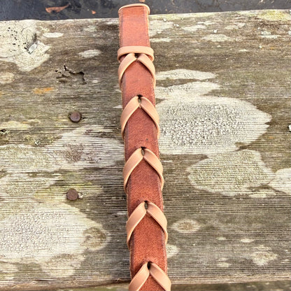 Leather Laced Barrel Reins