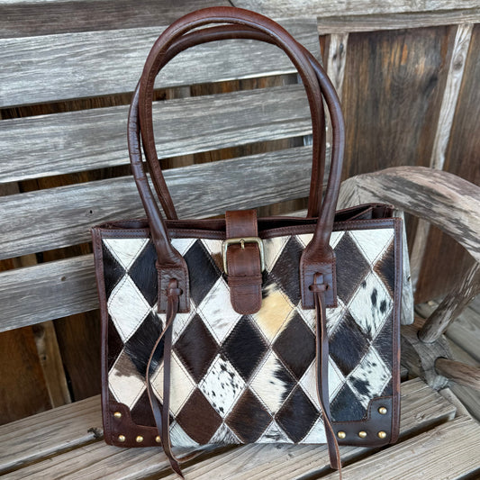 Diamond Cowhide Bag