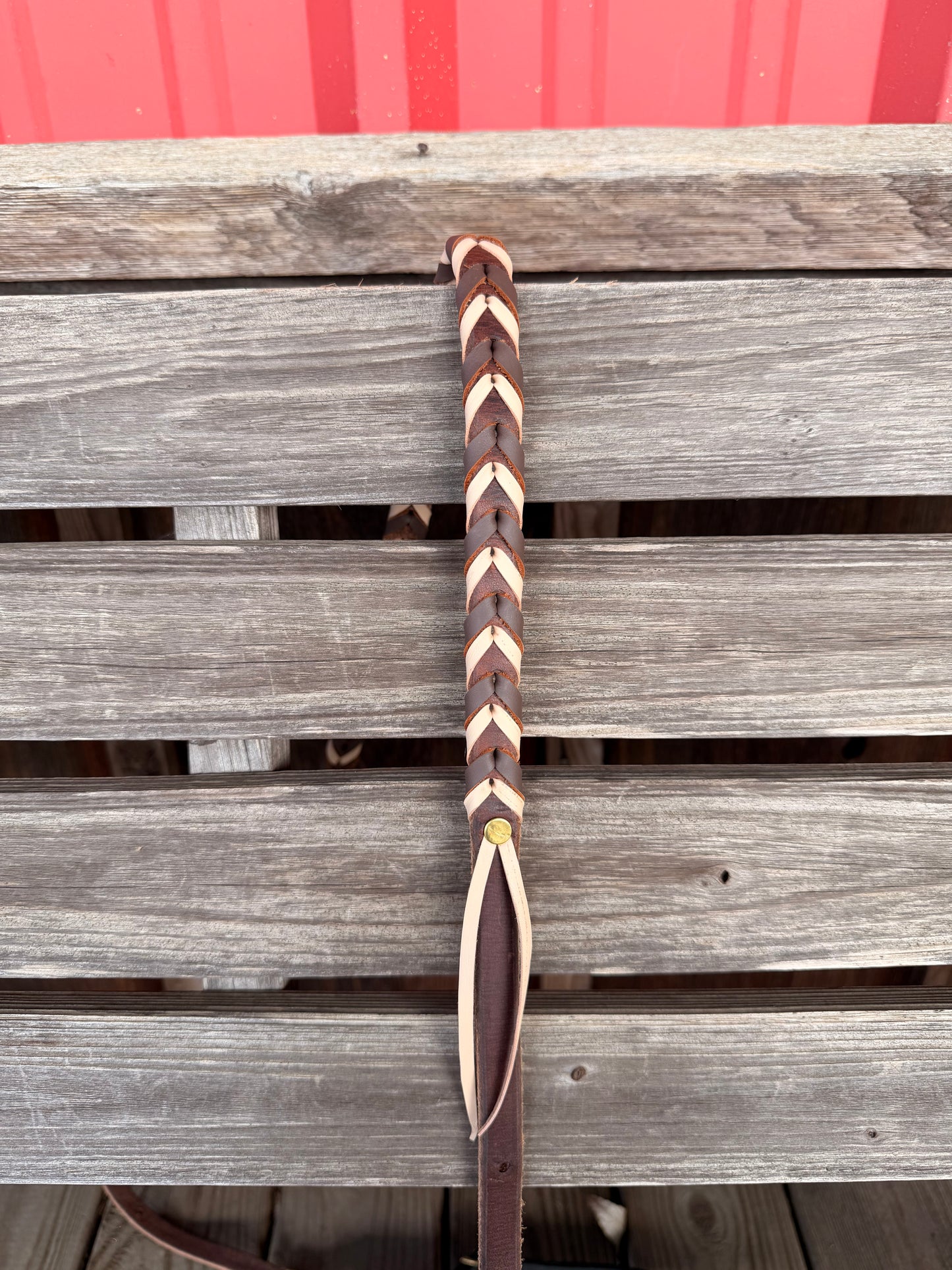 Leather Laced Barrel Reins