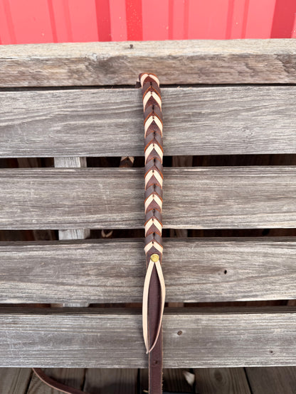 Leather Laced Barrel Reins