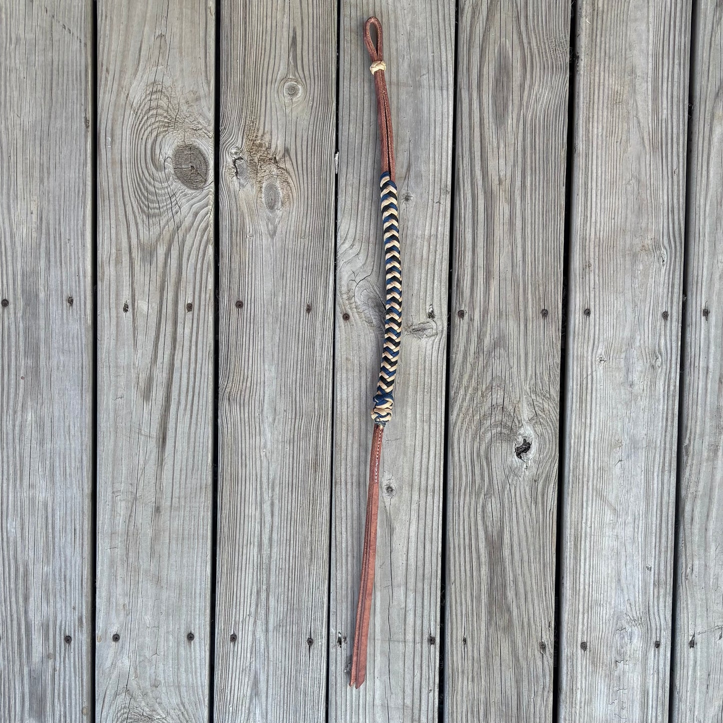 Leather Paracord Braided Quirt