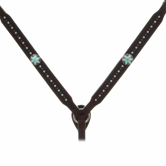 Turquoise Flower Breast Collar