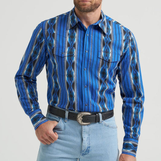 Blue Checotah | Wrangler Mens
