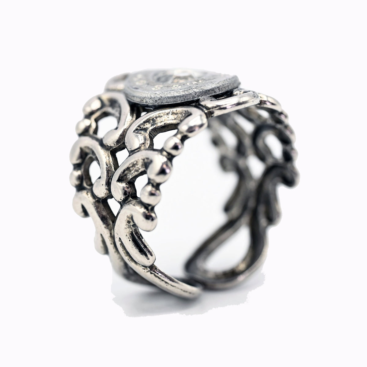 Romantic Scroll Rings