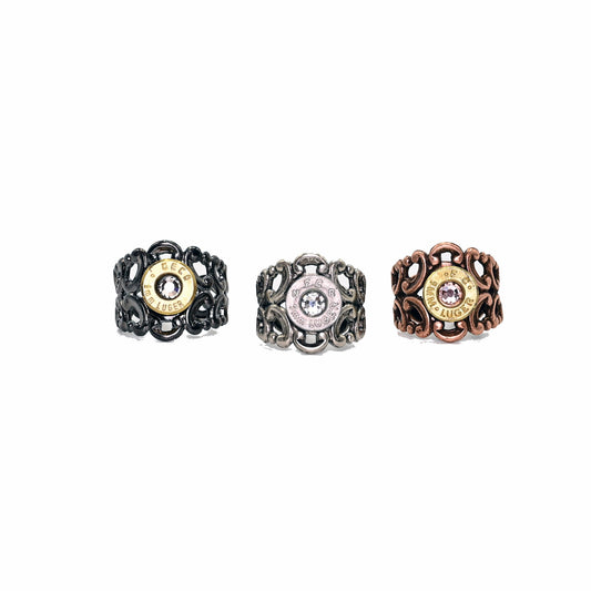 Romantic Scroll Rings