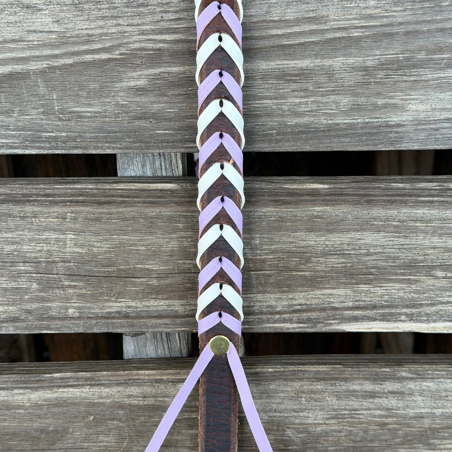 Leather Laced Barrel Reins