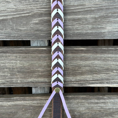 Leather Laced Barrel Reins
