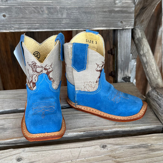 Blue Suede Bull Rider | Roper Toddler