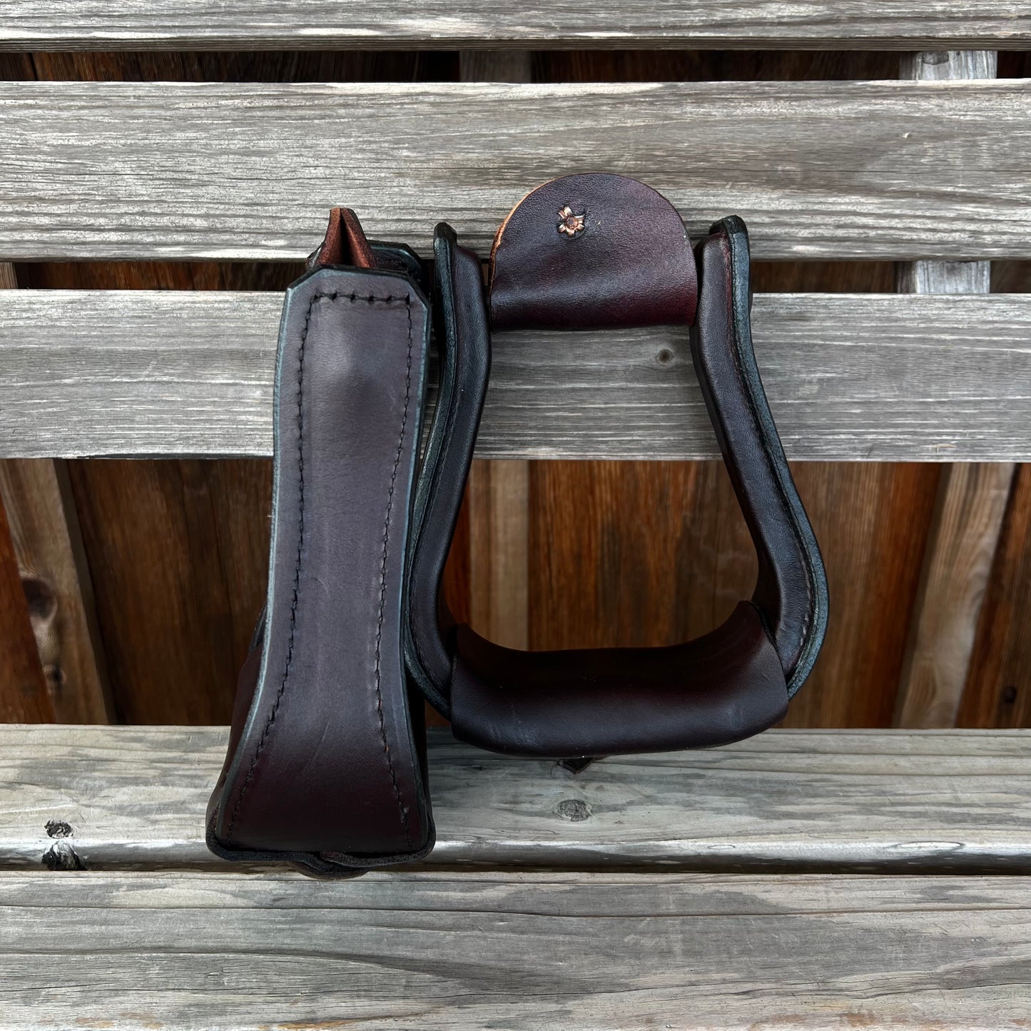 Leather Wrapped Stirrups