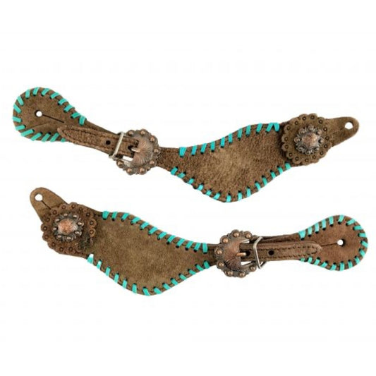 Turquoise Laced Spur Strap