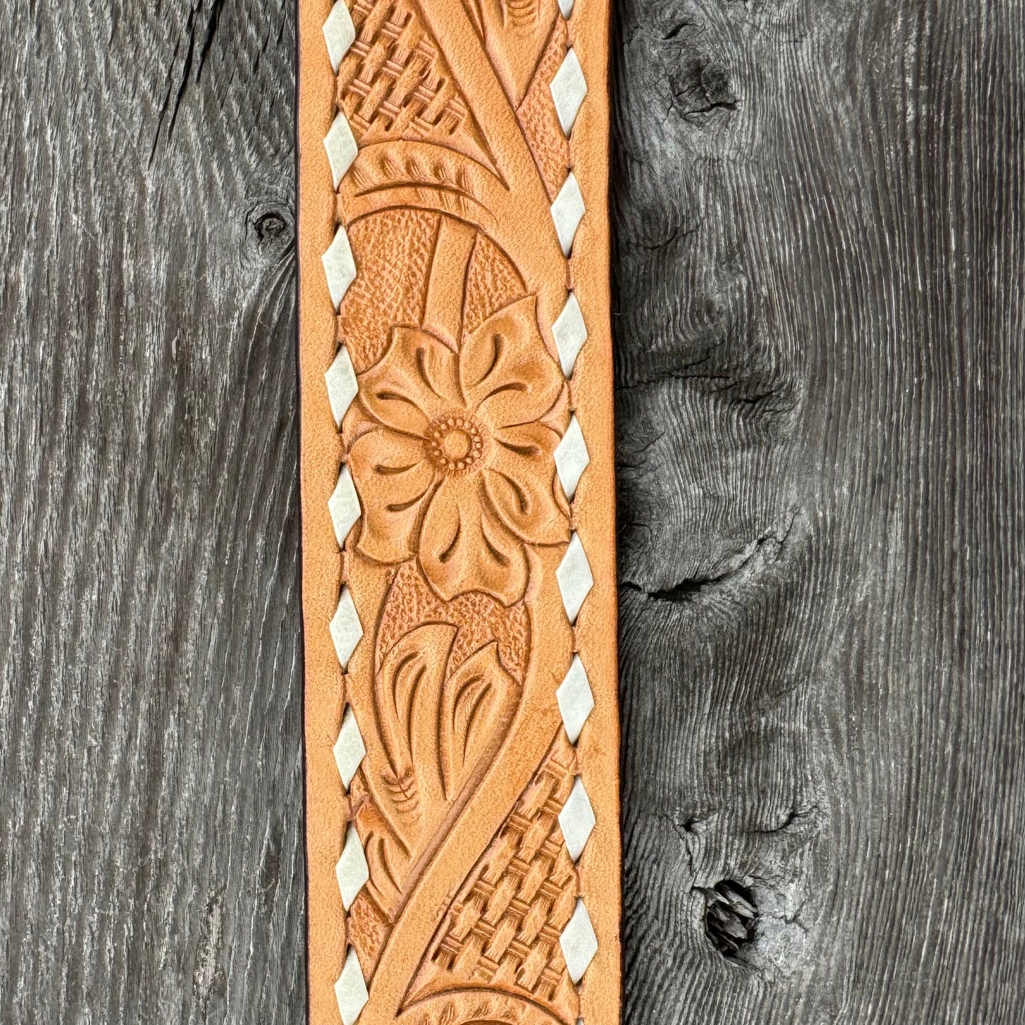 Floral Tooled Belt | Challenger