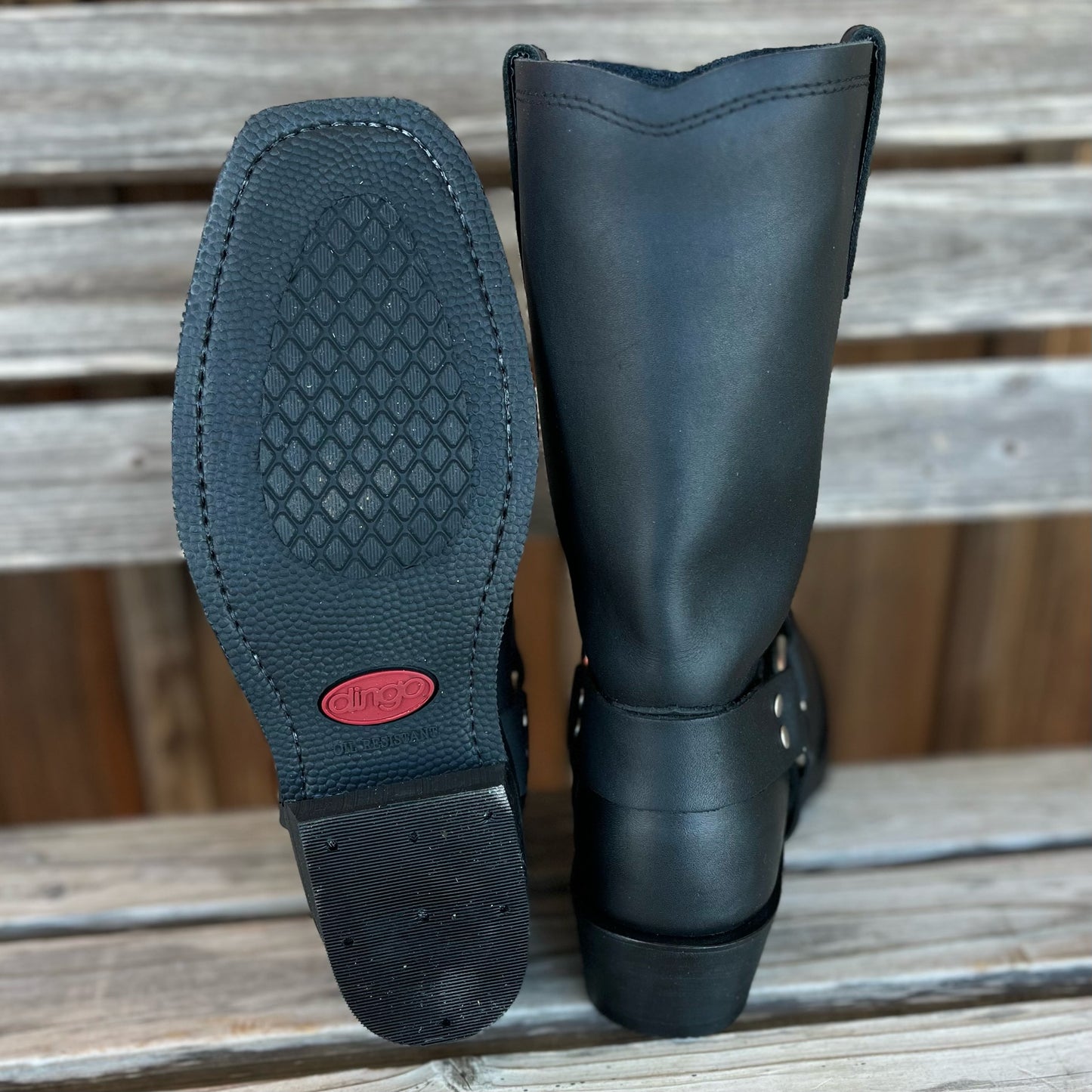 Black Harness Boot | Dingo Mens