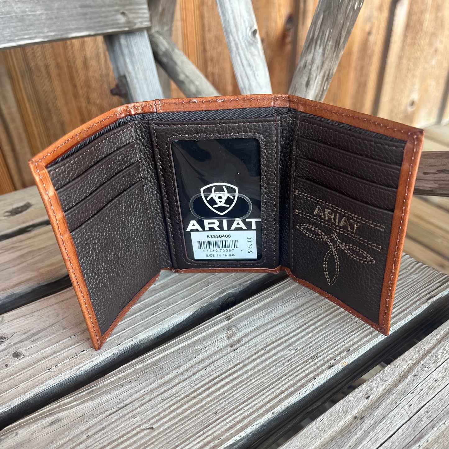 Basketweave Trifold Wallet | Ariat