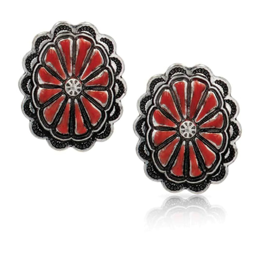 Scarlet Blossoms Earrings